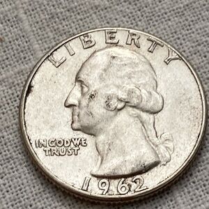Vintage 1962 NO MINT Washington Quarter